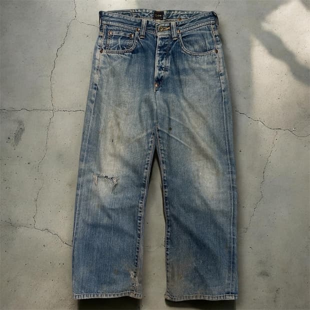 30s Lee Cow Boy 101 Distressed Jeans