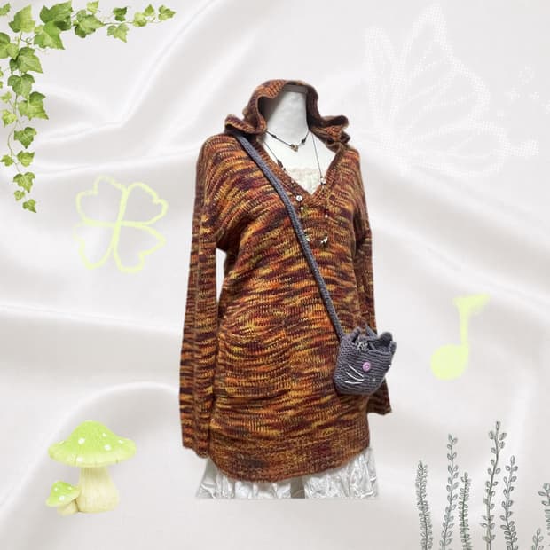 하구미 당근 니트후드 #모리걸 #하구미