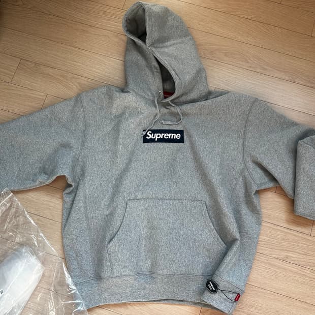 슈프림 25fw 박스로고 후드 새상품 L