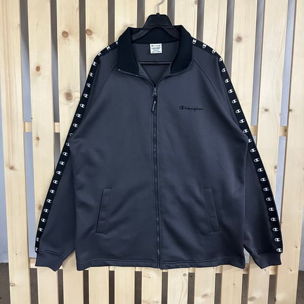 (XL) 챔피온 사이드로고 그레이 져지 트랙탑