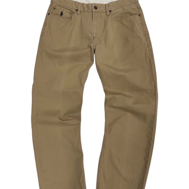 00s 폴로 코튼팬츠 면바지 베이지 (34) 