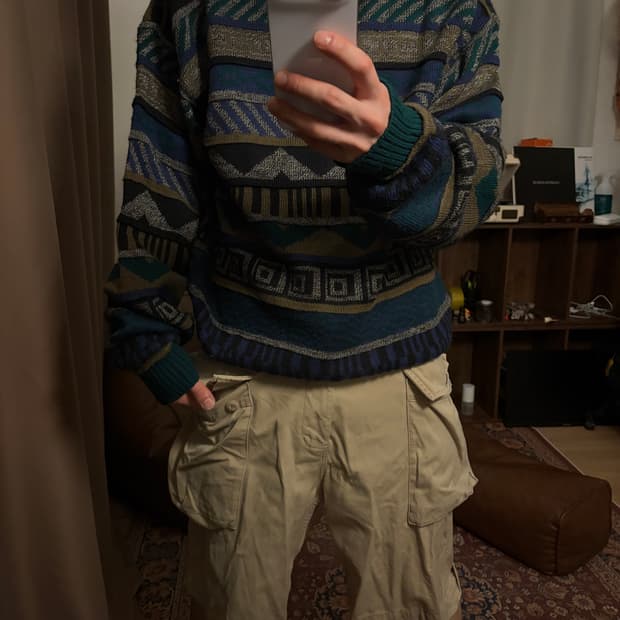 밀리터리 빈티지 카고 하프 팬츠 