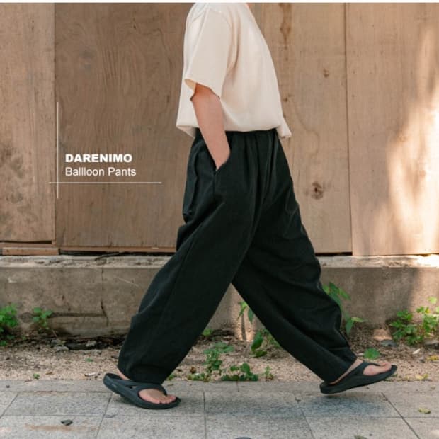 DARENIMO 벌룬 팬츠 블랙