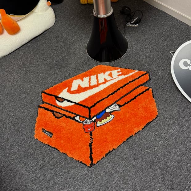 [ONE SIZE] 나이키 박스 러그 매트 오렌지