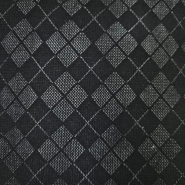 Celibataire 다이아 패턴 블랙 팬티스타킹