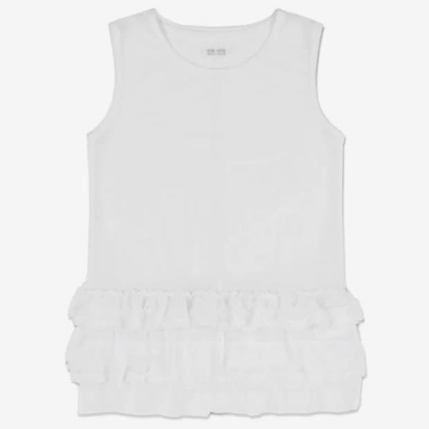 팬시클럽 도트 레이어드 원피스