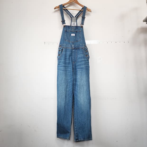 리바이스 데님 오버롤 청멜빵바지