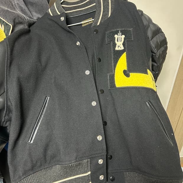 캐피탈 40s 울 엘파이브 바시티 자켓 블랙 3사이즈