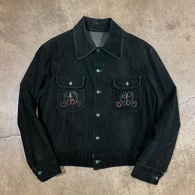 70-80’s 벨루어 체인 스티치 자켓 (B5154)