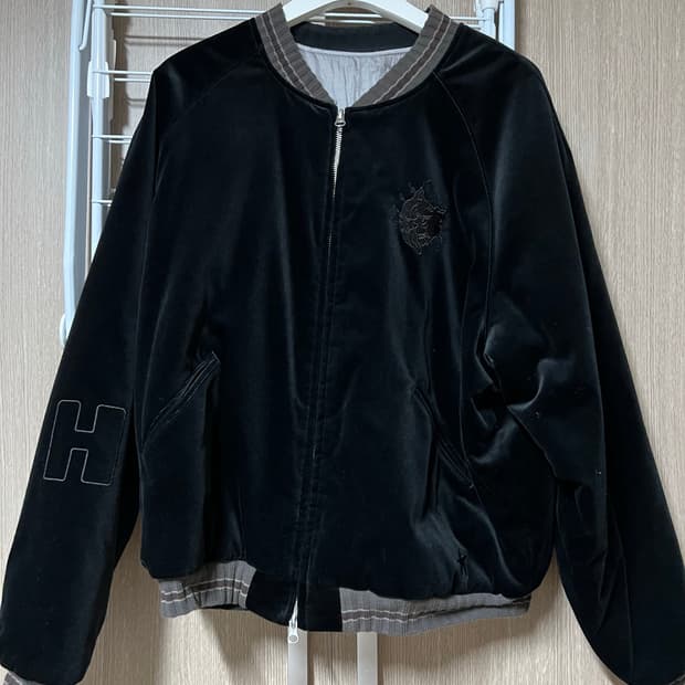 폴리테루 행크 수베니어 자켓 블랙