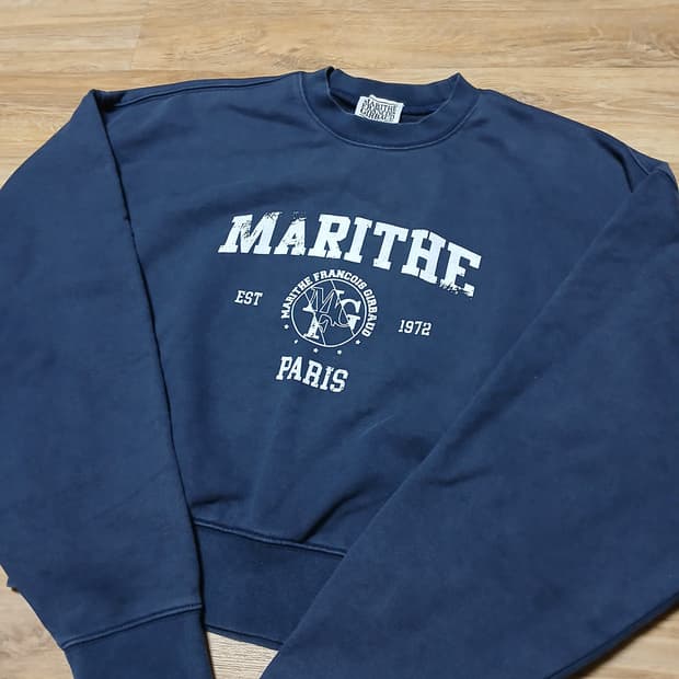 Marithe 마리떼프랑소와저버 크롭 맨투맨 스웻셔츠