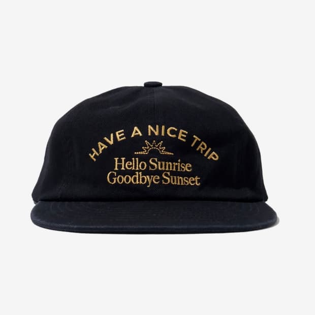 헬로 선라이즈Washed Typo Arch Logo 6panel Cap_
