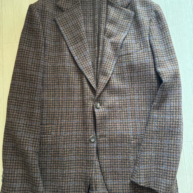 드레익스 체크 블레이저 48 사이즈 