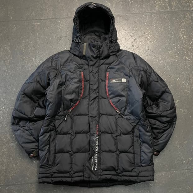 100 후부 올드스쿨 패딩 