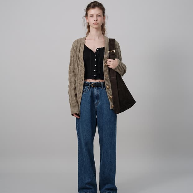 더바넷 케이트 데님 Katie Wide-Leg Denim Pants