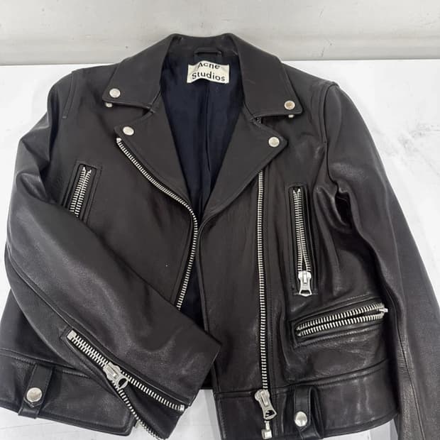 아크네스튜디오 가죽 라이더 자켓