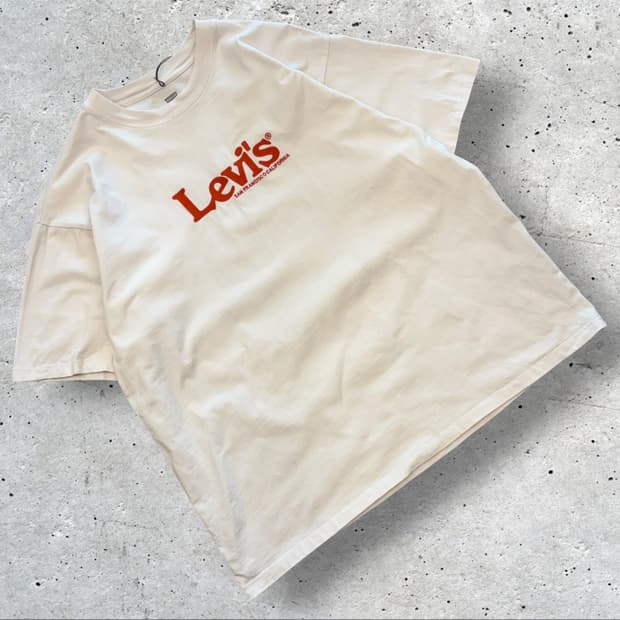 [L] 리바이스 자수 로고 반팔 티셔츠 D892