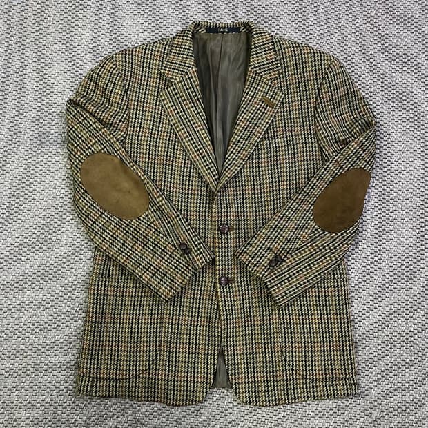 닥스(DAKS) 울 캐시미어 체크 블레이저