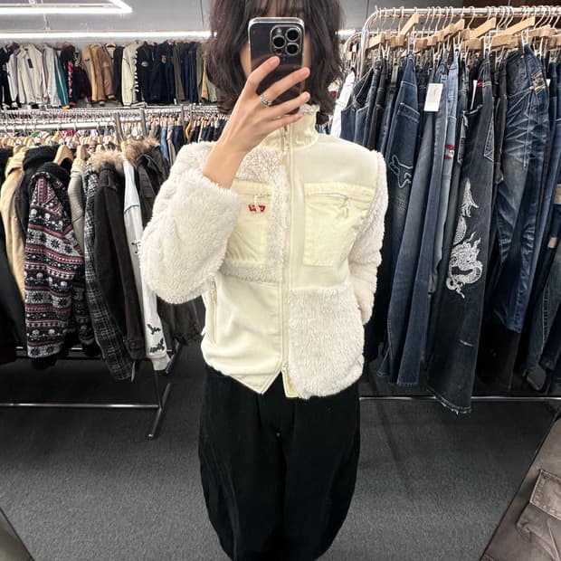 S)리바이스 빈티지 여성 투웨이 후리스 자켓