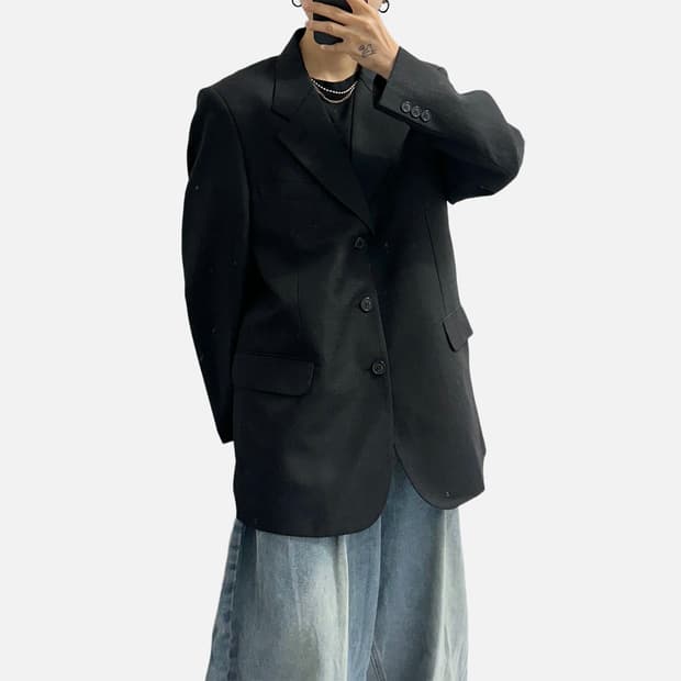 MAGINO’S 써머 울 3버튼 블레이저 자켓