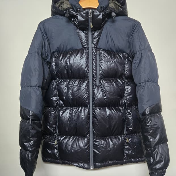 라푸마 블랙 구스 패딩 점퍼 후드 탈부착 가능100