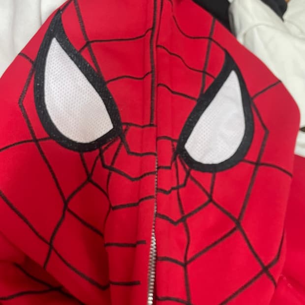 스파이더맨 후드집업 빨강