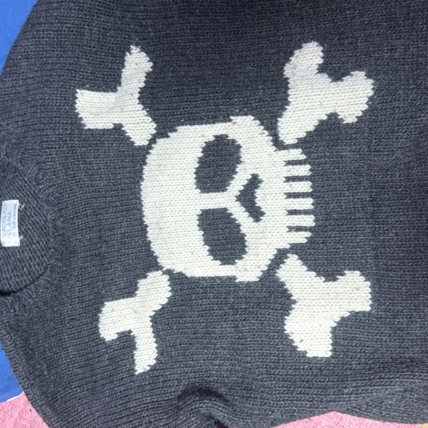 아워레가시 팝오버 해골니트