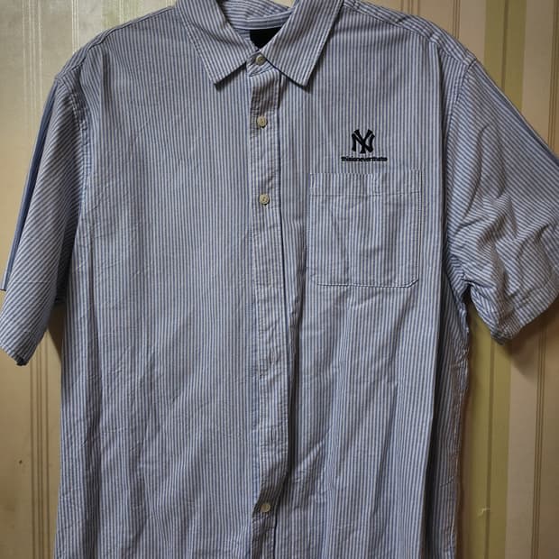 디스이즈네버댓 뉴에라 셔츠 블루