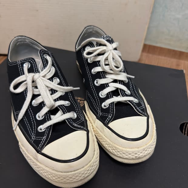 급처)컨버스 척70 로우 블랙 255