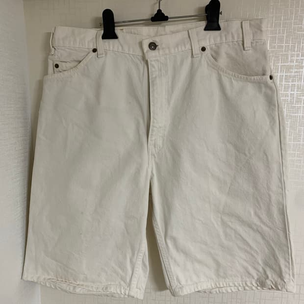 리바이스 550 쇼츠 화이트 made in usa