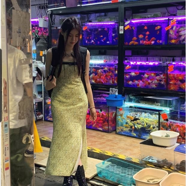 루루서울 Sour Berry Dress 롱 원피스 