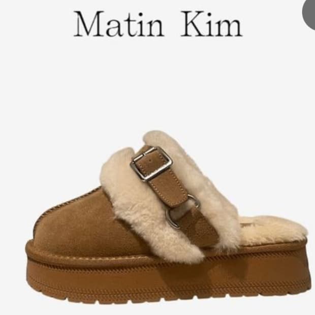 마뗑킴 버클 털 슬리퍼