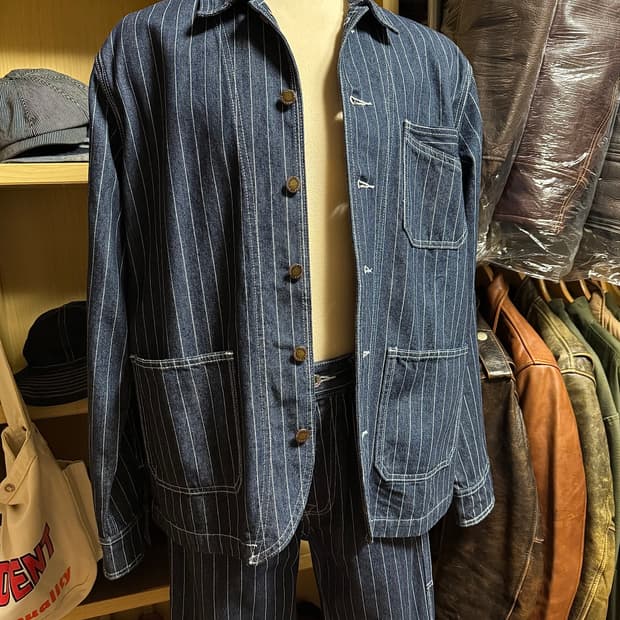 와바시 데님 셋업 복각 자켓 팬츠