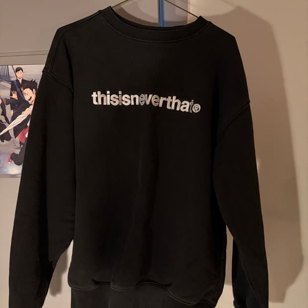 디스이즈네버댓 맨투맨 블랙 M