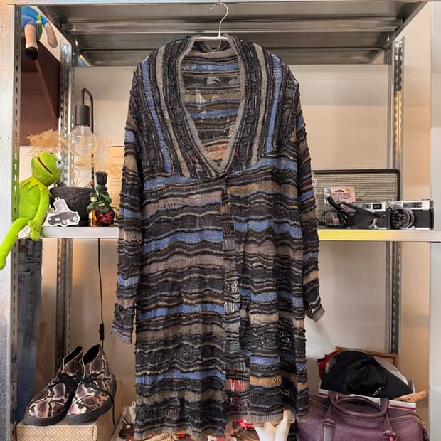 M&KYOKO 에스닉 히피 니트 가디건 FREE OS