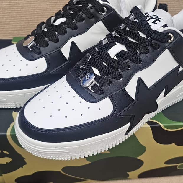 BAPE Sta OS #2 블랙/화이트 280