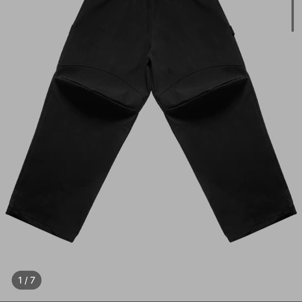 판매)MJD TRSC 3D 니 패치 나일론 팬츠 블랙