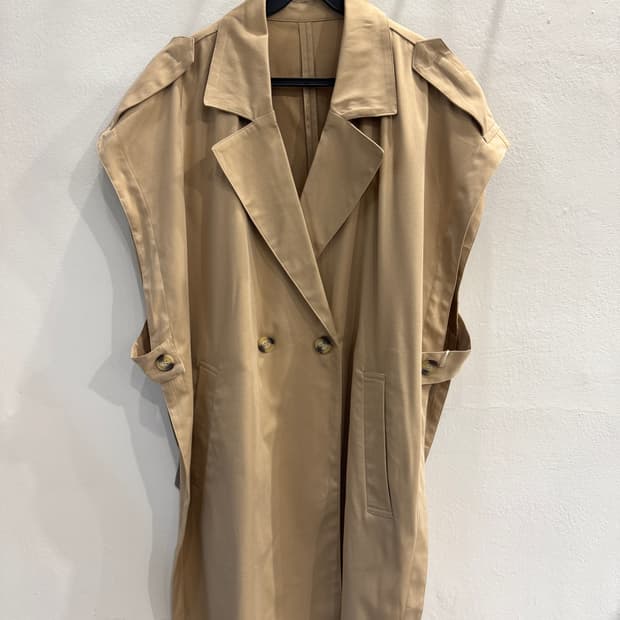japan vintage 오버핏 트렌치베스트