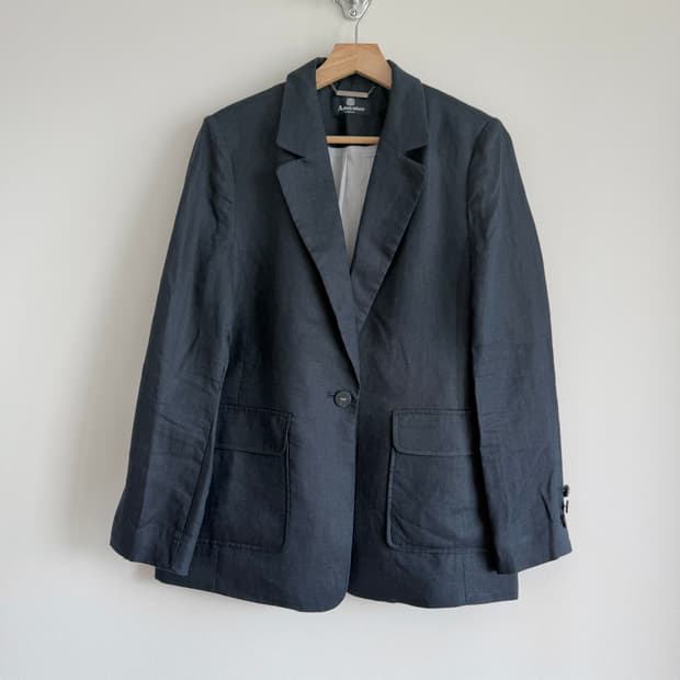 아쿠아스큐텀(Aquascutum) 이태리 패브릭 린넨 자켓