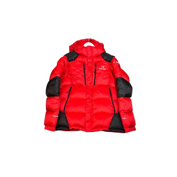 아이더 여성 오리털 패딩 레드 L사이즈