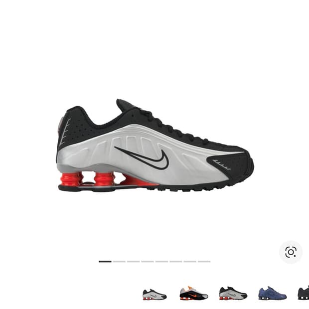 나이키 샥스 R4 메탈릭 실버 레드