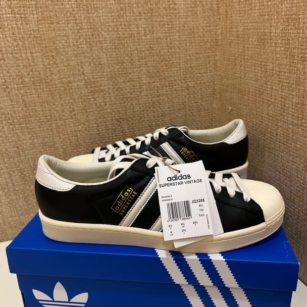 아디다스 슈퍼스타 빈티지 코어 블랙 코어 화이트