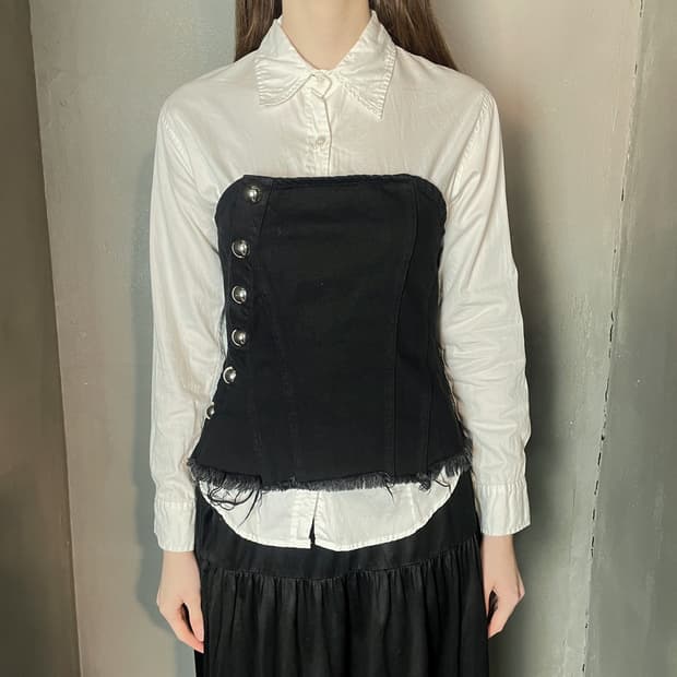 마르케스 알메이다 데님 로우엣지 뷔스티에