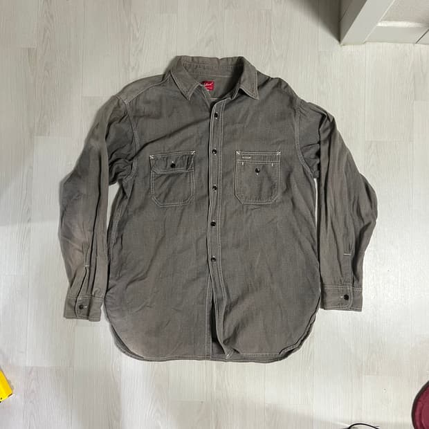 풀카운트 그레이 샴브레이 셔츠