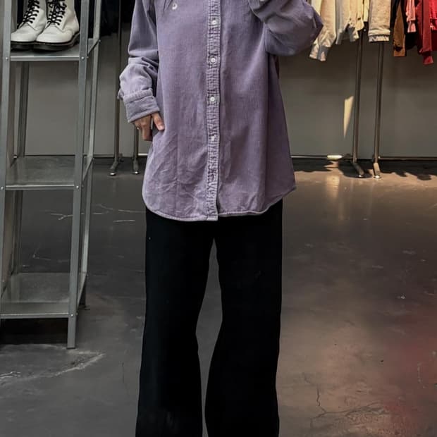 칼하트 WIP 코듀로이 연보라 셔츠 A3579