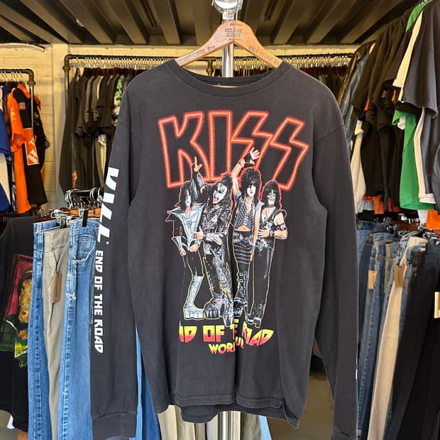 키스 KISS 락밴드 프린팅 롱슬리브 티셔츠