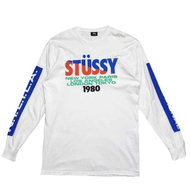 STUSSY 월드투어 롱슬리브 L