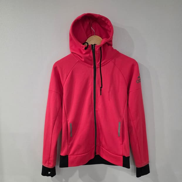 아디다스 후드집업 핑크 S