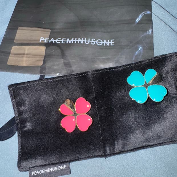 피스마이너스원 CLOVER BROOCH #1 PINK - MINT