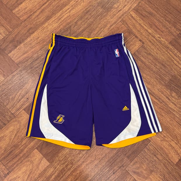 100 아디다스 NBA LA레이커스 반바지 팬츠 